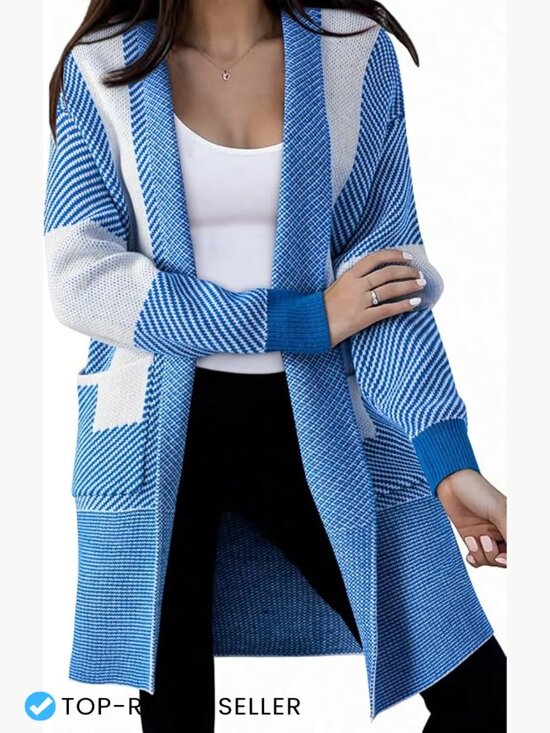 Sweaters - Long Oversized Cardigan Sweater Cozy Knit Open Front Fall Winter Layering